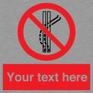 Custom prohibition Do not leave the tow track